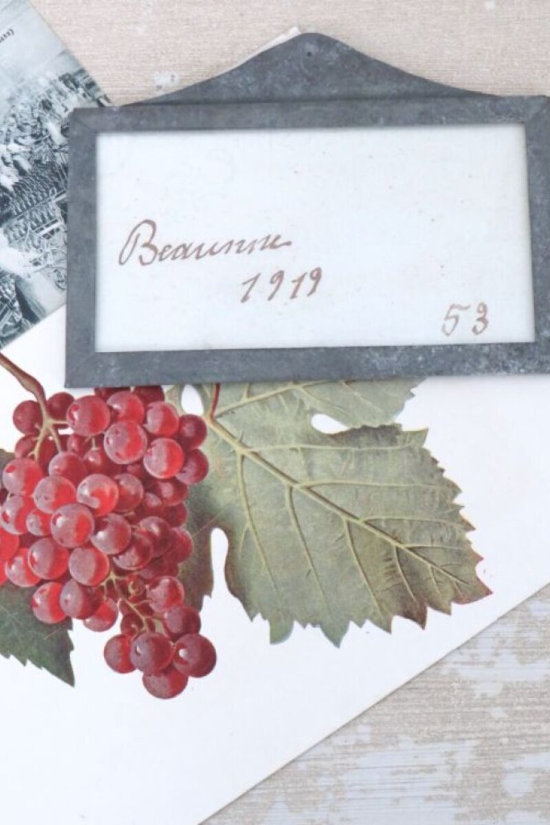 Antiek Frans wijnlabel “Château Beaune" 1919 No. 53