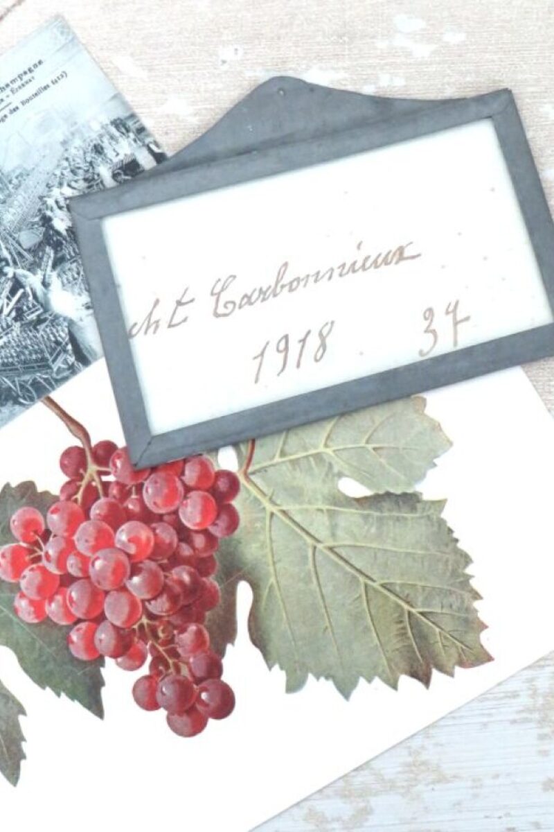 Antiek Frans wijnlabel “Château Carbonnieux"1918 No. 37