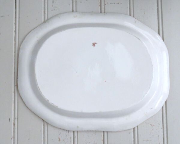 Antieke Engelse serveerschaal Copeland Late Spode "Kalkoen" 1894