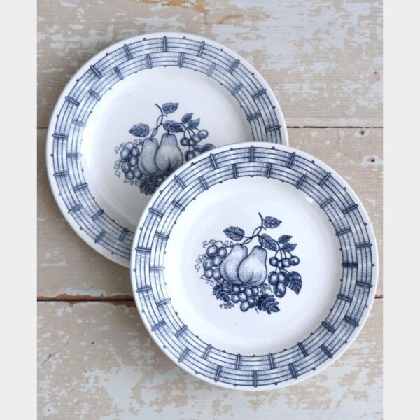 Vintage bord "Mandje met fruit"