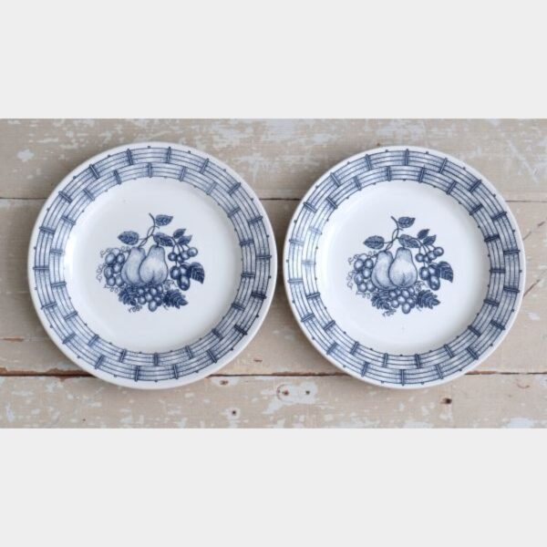 Vintage bord "Mandje met fruit"