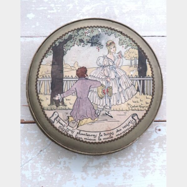 Antieke chocolade doos Godelaine Bruxelles - Anvers "Le Temps des Cirese"