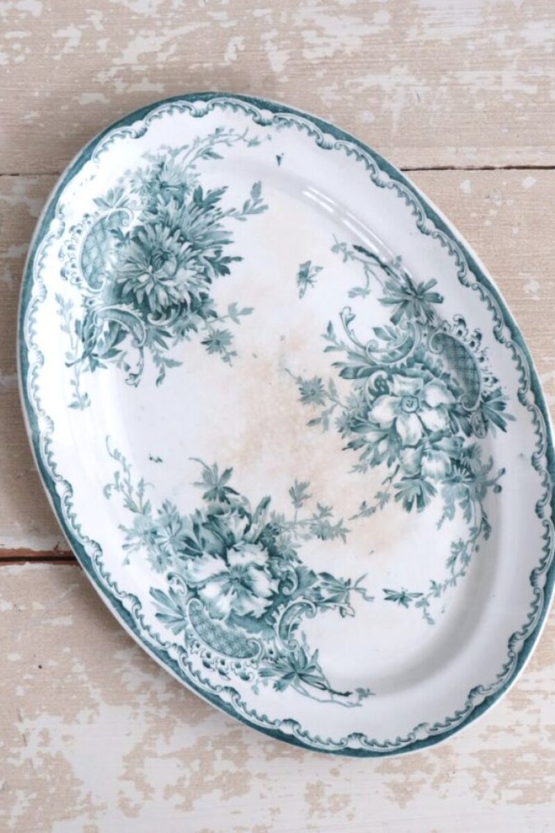 Antieke Zweedse schaal Göteborgs Porslinsfabrik "Anna",