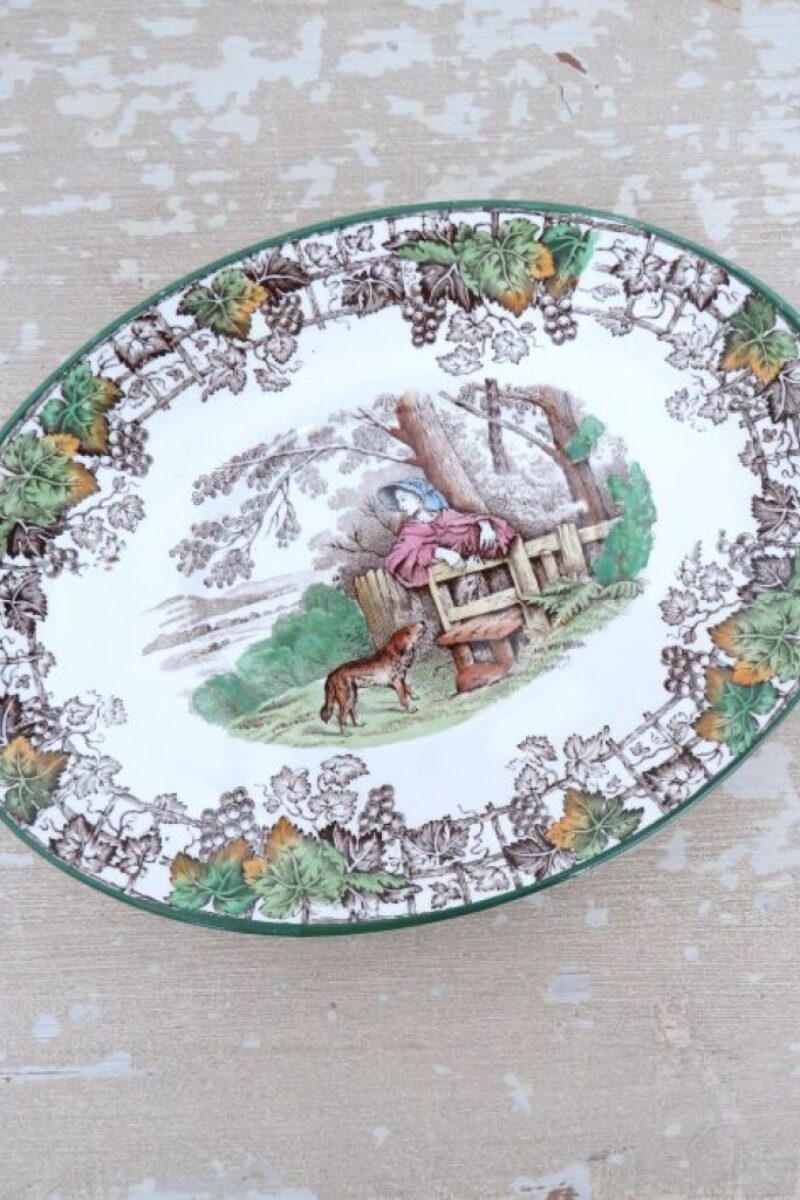 Ovaal onderbord Spode Copeland “Spode’s Byron”