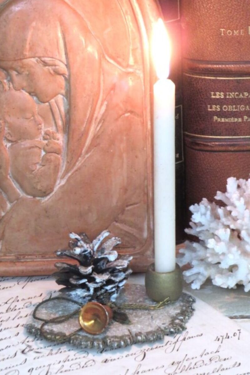 Oude Kerst kaarsenstandaard, jaren 50