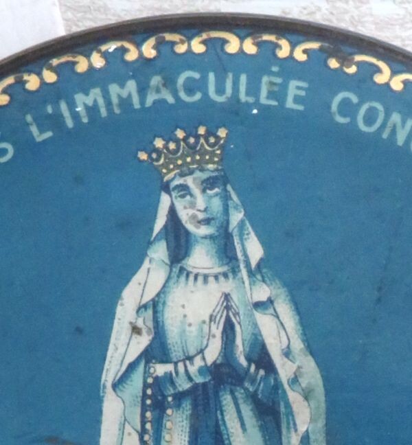 Antiek blikje Lourdes "Pastilles à L'Eau de la Grotte"