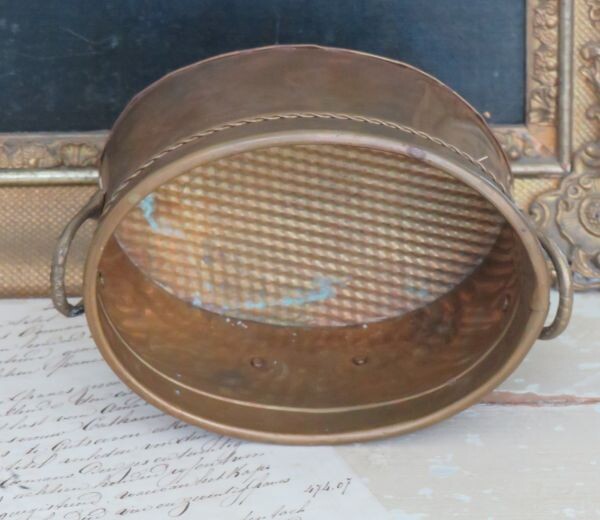 Vintage cachepot met kwastjes
