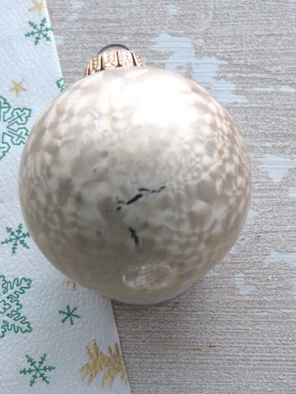 Set (6 st.) Oude vintage kerstballen "Ster"