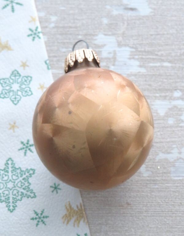 Set (6 st.) Oude vintage kerstballen "Ster"